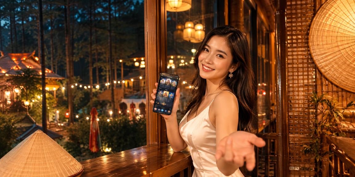 Người dùng tại Đà Lạt đội nón lá xem thông tin cá cược thể thao trên nền tảng online